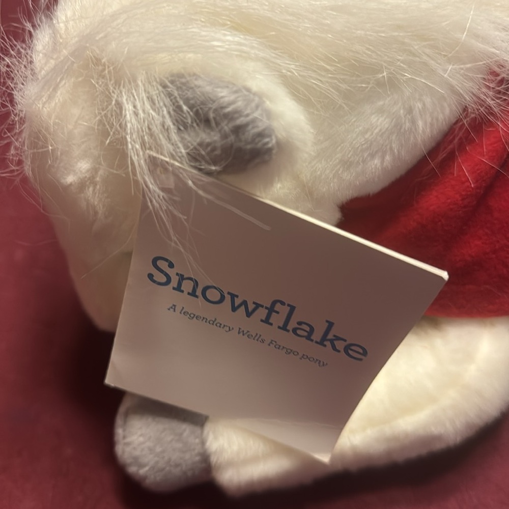 Wells Fargo “Snowflake “stuffed pony - Picture 2 of 4